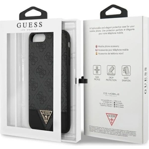 Hurtownia GSM - Etui Guess GUHCI8LPU4GHBK Apple iPhone 8/7 Plus szary/grey hardcase 4G Triangle Collection - GUE804GRY - {ean13} - Hurt