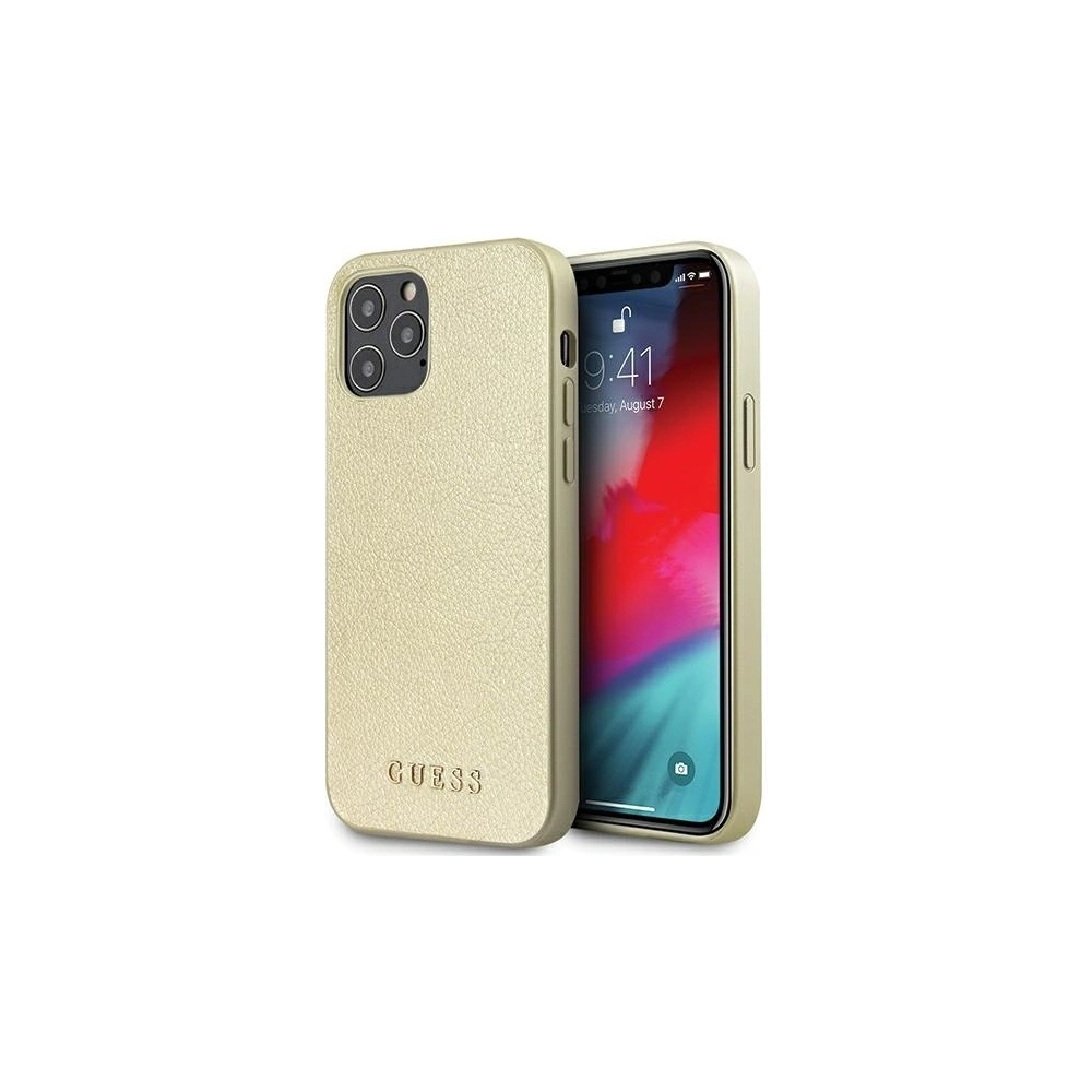 Hurtownia GSM - Etui Guess GUHCP12MIGLGO Apple iPhone 12/12 Pro złoty/gold hardcase Iridescent - GUE807GLD - {ean13} - Hurt