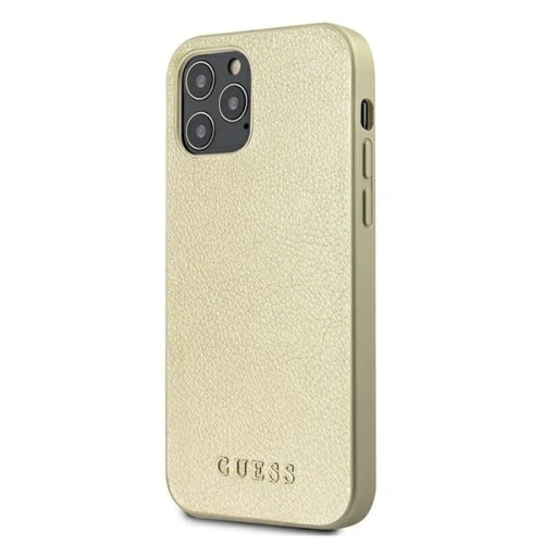 Etui Guess GUHCP12MIGLGO Apple iPhone 12/12 Pro złoty/gold hardcase Iridescent
