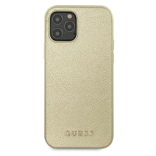 Etui Guess GUHCP12MIGLGO Apple iPhone 12/12 Pro złoty/gold hardcase Iridescent