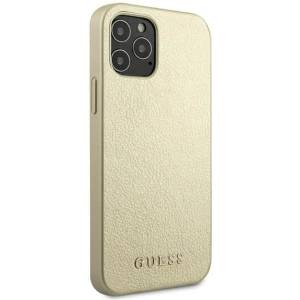 Etui Guess GUHCP12MIGLGO Apple iPhone 12/12 Pro złoty/gold hardcase Iridescent
