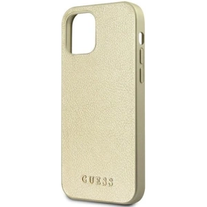 Etui Guess GUHCP12MIGLGO Apple iPhone 12/12 Pro złoty/gold hardcase Iridescent