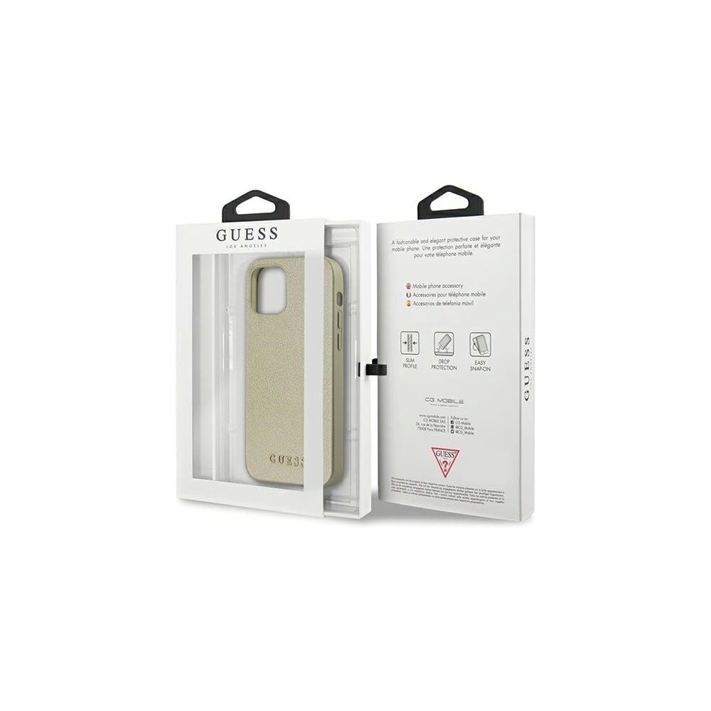 Wholesale Guess GUHCP12MIGLGO Apple iPhone 12/12 Pro gold hardcase Iridescent - GUE807GLD - {ean13} - Hurt
