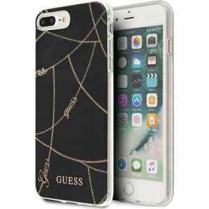 Hurtownia GSM - Etui Guess GUHCI8LPCUCHBK Apple iPhone 8/7 Plus schwarz/black hardcase Gold Chain Collection - GUE808BLK - {ean13} - Hurt