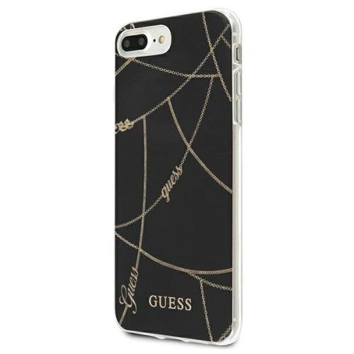 Etui Guess GUHCI8LPCUCHBK Apple iPhone 8/7 Plus czarny/black hardcase Gold Chain Collection