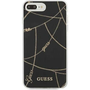 Hurtownia GSM - Etui Guess GUHCI8LPCUCHBK Apple iPhone 8/7 Plus czarny/black hardcase Gold Chain Collection - GUE808BLK - {ean13} - Hurt