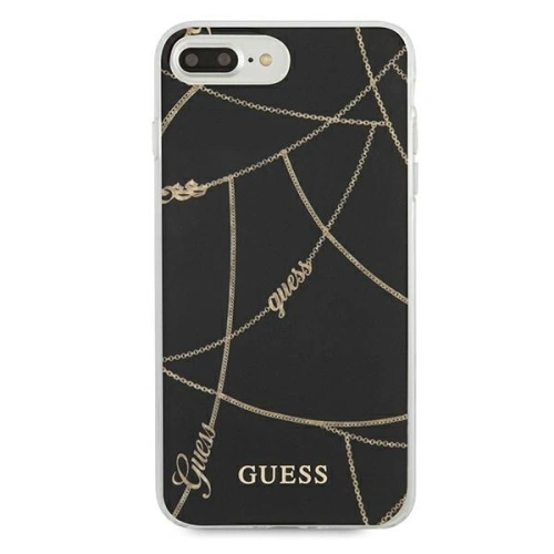Etui Guess GUHCI8LPCUCHBK Apple iPhone 8/7 Plus czarny/black hardcase Gold Chain Collection