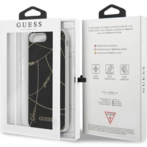 Hurtownia GSM - Etui Guess GUHCI8LPCUCHBK Apple iPhone 8/7 Plus czarny/black hardcase Gold Chain Collection - GUE808BLK - {ean13} - Hurt