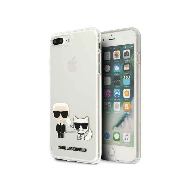 Hurtownia Karl Lagerfeld - 3700740494172 - KLD429CL - Etui Karl Lagerfeld KLHCI8LCKTR Apple iPhone 8/7 Plus hardcase Transparent Karl & Choupette - B2B homescreen