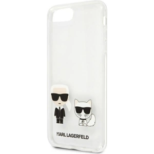 Hurtownia GSM - Etui Karl Lagerfeld KLHCI8LCKTR Apple iPhone 8/7 Plus hardcase Transparent Karl & Choupette - KLD429CL - {ean13} - Hurt