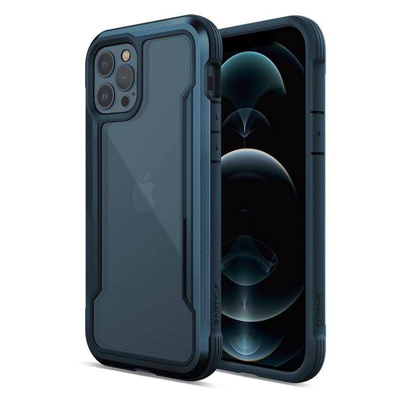Hurtownia X-Doria - 6950941492324 - XDR104BLU - Etui aluminiowe X-Doria Raptic Shield Apple iPhone 12/12 Pro (Drop test 3m) (Pacific Blue) - B2B homescreen