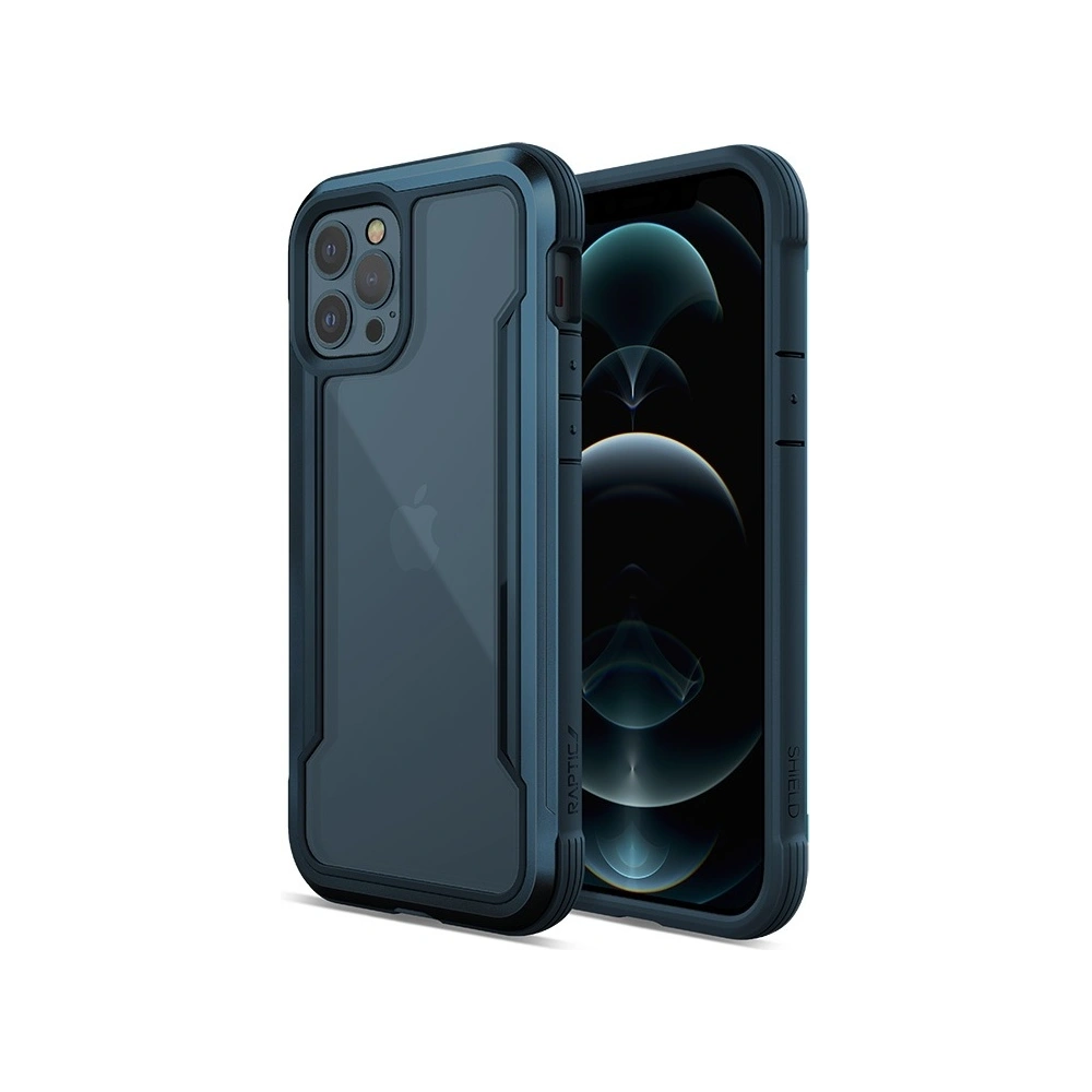 Hurtownia GSM - Etui aluminiowe X-Doria Raptic Shield Apple iPhone 12/12 Pro (Drop test 3m) (Pacific Blue) - XDR104BLU - {ean13} - Hurt
