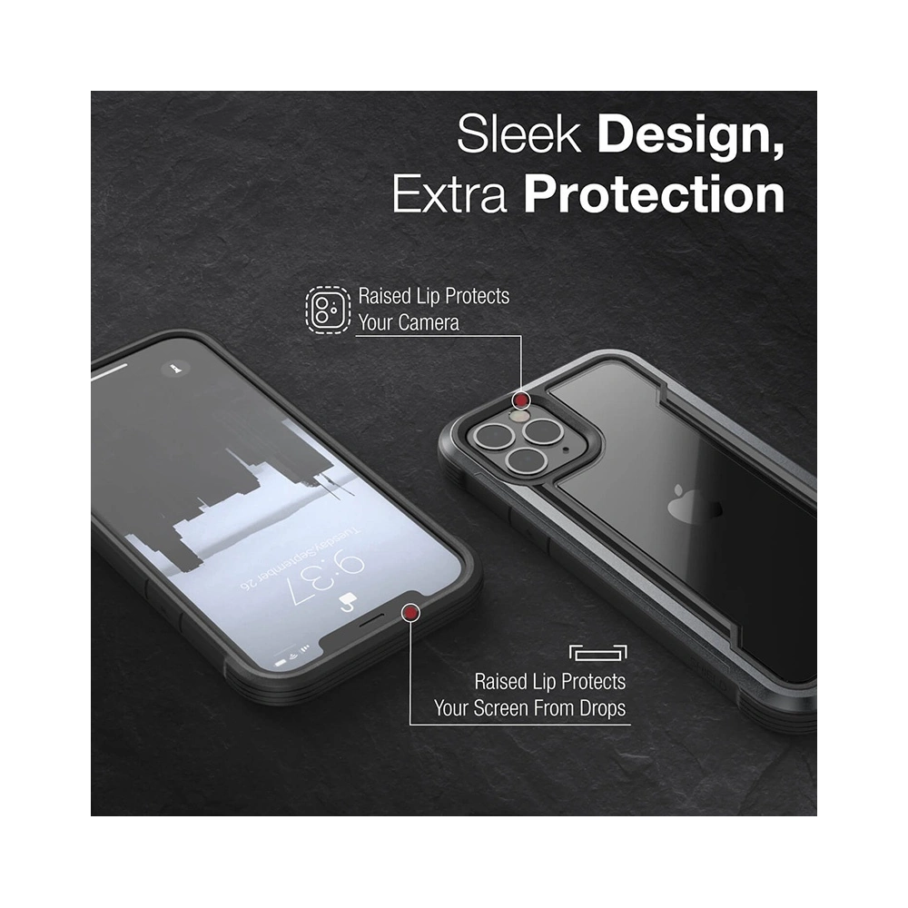Wholesale X-Doria Raptic Shield - Aluminum Case for iPhone 12 Pro Max (Drop test 3m) (Pacific Blue) - XDR105BLU - {ean13} - Hurt