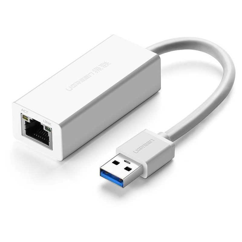 Hurtownia Ugreen - 6957303822553 - UGR534WHT - Adapter sieciowy UGREEN CR111 USB 3.0 do RJ45 (biały) - B2B homescreen
