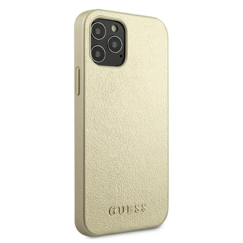 Etui Guess GUHCP12LIGLGO Apple iPhone 12 Pro Max złoty/gold hardcase Iridescent