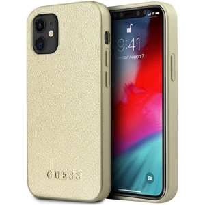 Hurtownia GSM - Guess Apple Case GUHCP12SIGLGO iPhone 12 mini gold/gold Hartschalenetui Iridescent - GUE819GLD - {ean13} - Hurt