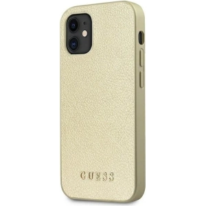 Hurtownia GSM - Guess Apple Case GUHCP12SIGLGO iPhone 12 mini gold/gold Hartschalenetui Iridescent - GUE819GLD - {ean13} - Hurt