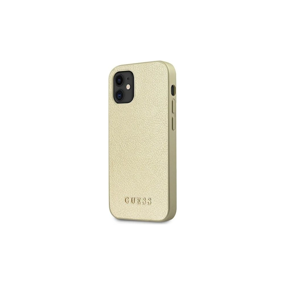 Hurtownia GSM - Guess Apple Case GUHCP12SIGLGO iPhone 12 mini gold/gold Hartschalenetui Iridescent - GUE819GLD - {ean13} - Hurt