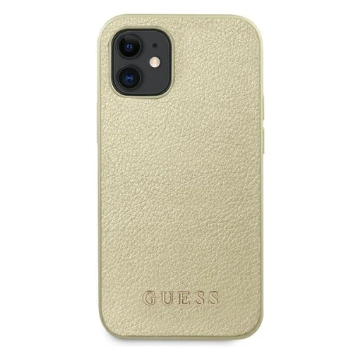 Etui Guess GUHCP12SIGLGO Apple iPhone 12 mini złoty/gold hardcase Iridescent