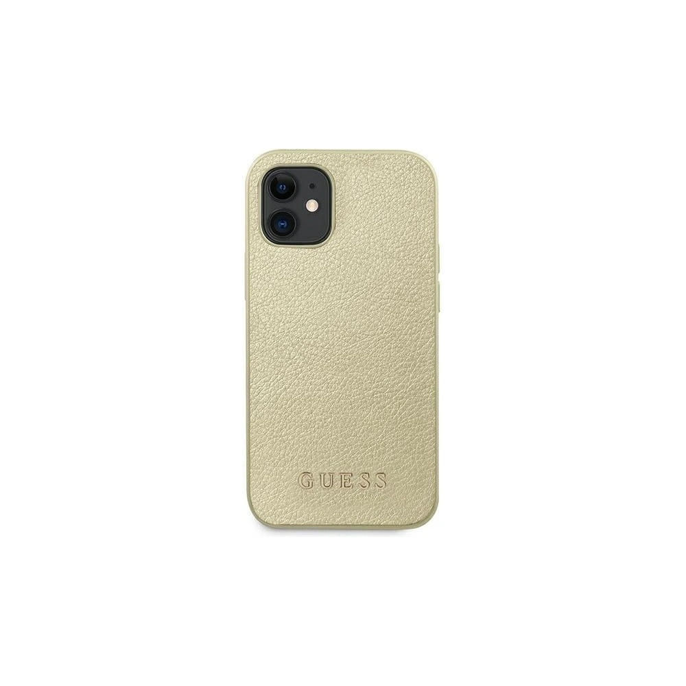 Hurtownia GSM - Guess Apple Case GUHCP12SIGLGO iPhone 12 mini gold/gold Hartschalenetui Iridescent - GUE819GLD - {ean13} - Hurt