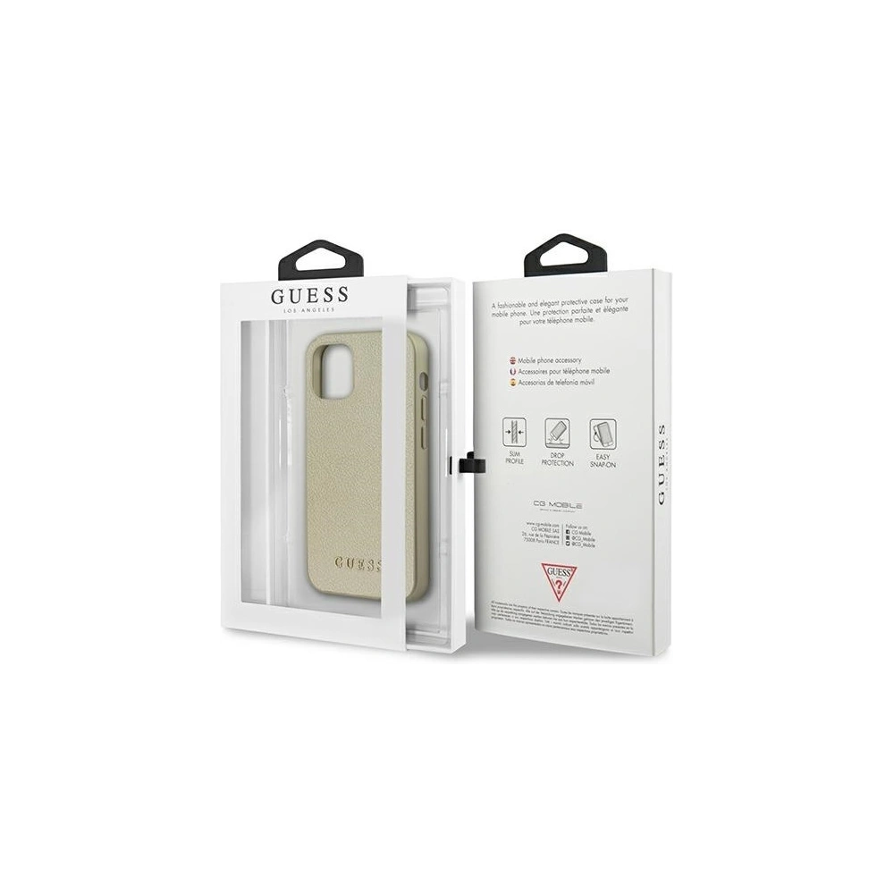 Hurtownia GSM - Guess Apple Case GUHCP12SIGLGO iPhone 12 mini gold/gold Hartschalenetui Iridescent - GUE819GLD - {ean13} - Hurt