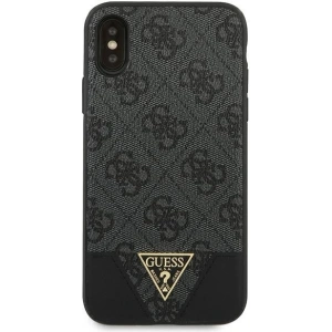 Hurtownia GSM - Etui Guess GUHCPXPU4GHBK Apple iPhone X/XS szary/grey hardcase 4G Triangle Collection - GUE820GRY - {ean13} - Hurt
