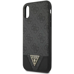 Hurtownia GSM - Etui Guess GUHCPXPU4GHBK Apple iPhone X/XS szary/grey hardcase 4G Triangle Collection - GUE820GRY - {ean13} - Hurt