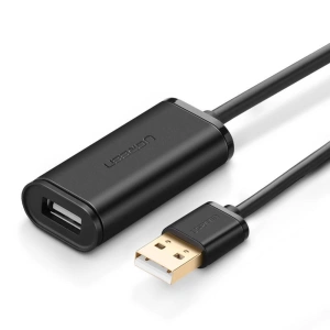 Kabel przedłużający USB 2.0 UGREEN US121, aktywny, 25m (czarny)