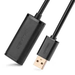 UGREEN US121, USB 2.0 extension cable, active, 25m (black)