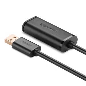 UGREEN US121, USB 2.0 extension cable, active, 25m (black)