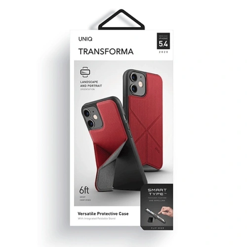 Etui UNIQ Transforma Apple iPhone 12 mini czerwony/coral red