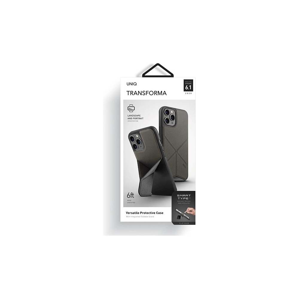 Hurtownia GSM - Etui UNIQ Transforma Apple iPhone 12/12 Pro szary/charcoal grey - UNIQ295GRY - {ean13} - Hurt