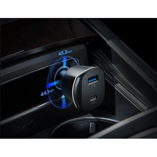 Ładowarka samochodowa Spigen PC1800 2-port Car Charger PD 30W QC 3.0 Black