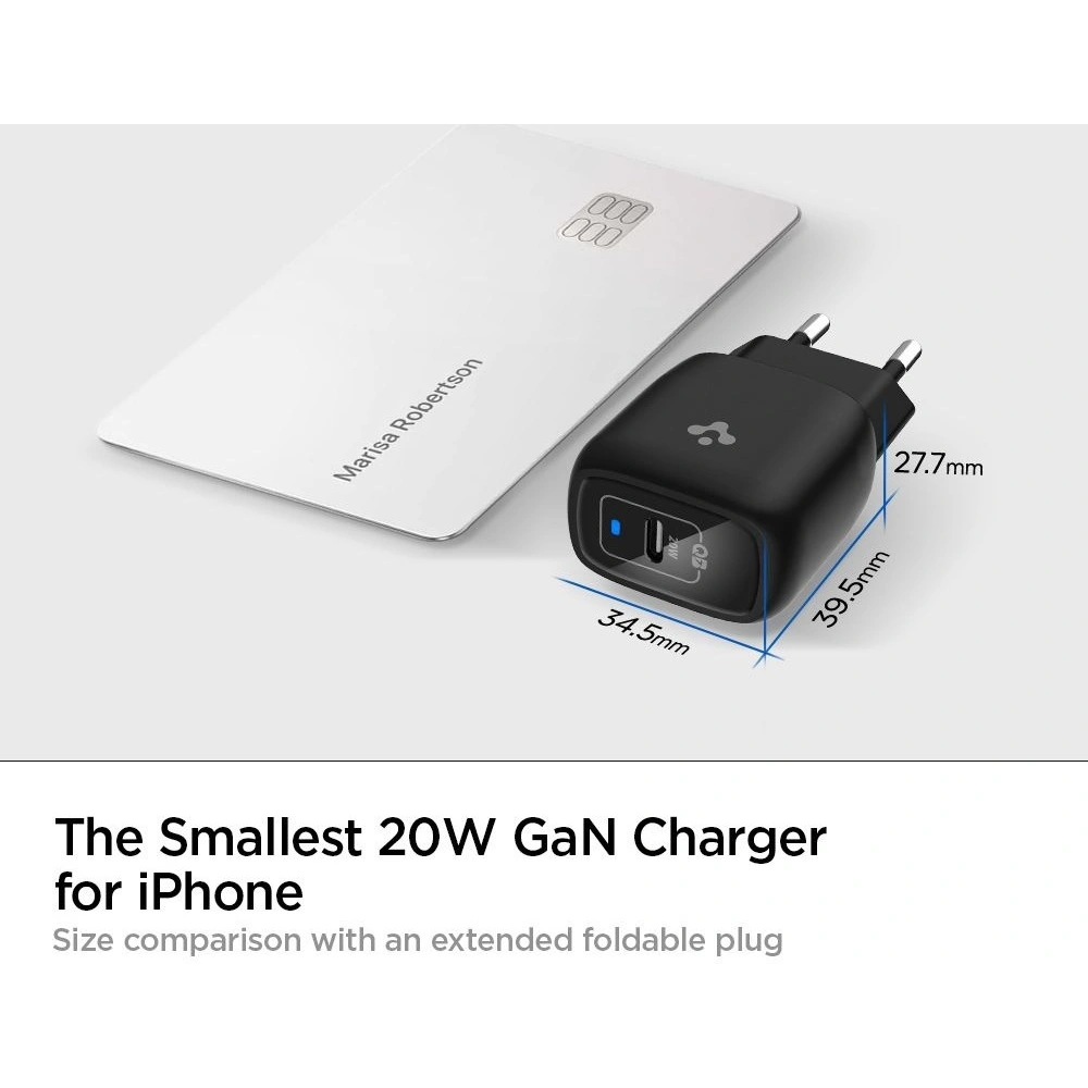 Hurtownia GSM - Ładowarka sieciowa Spigen PE2009EU PowerArc ArcStation Pro Wall Charger PD 20W 3A Black - SPN1417BLK - {ean13} - Hurt
