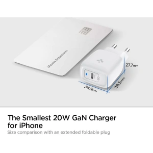 Ładowarka sieciowa Spigen PE2009EU PowerArc ArcStation Pro Wall Charger PD 20W 3A White