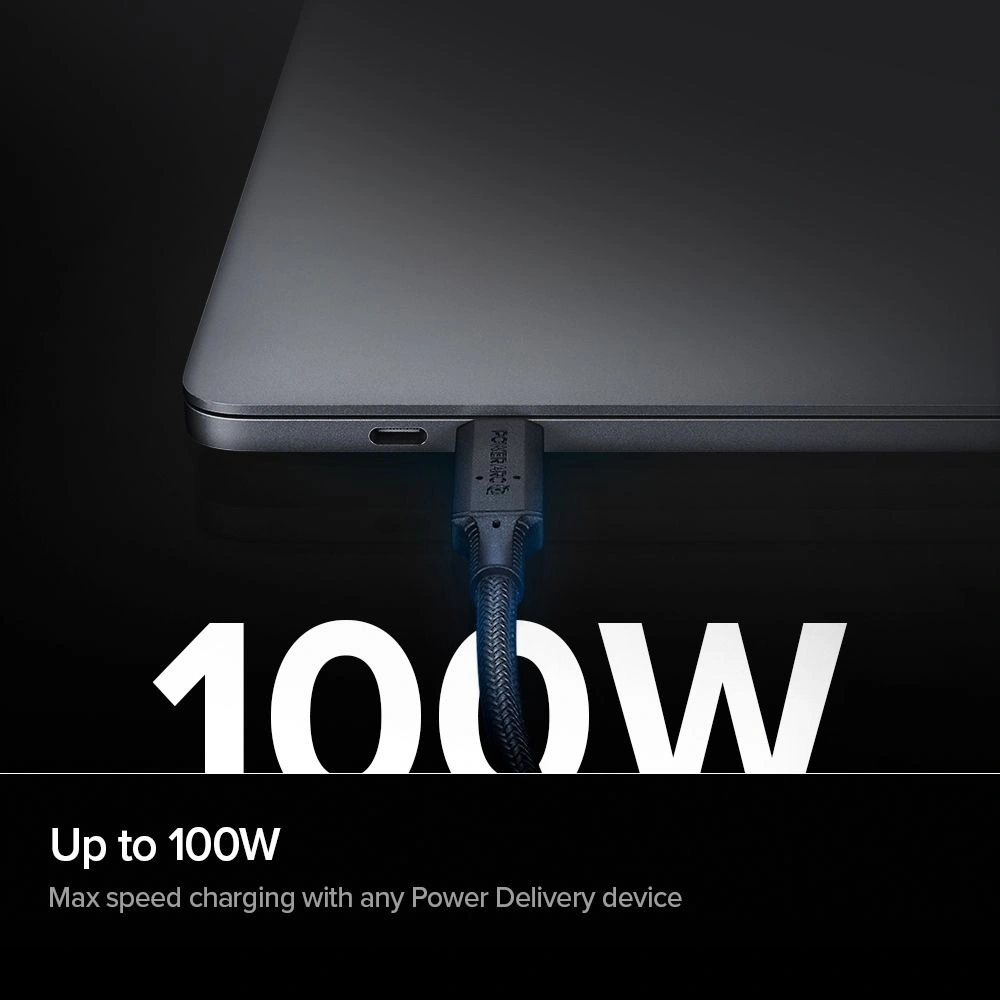 Hurtownia GSM - Kabel USB-C Spigen PowerArc PB1800 PD 100W 2A 1m Black - SPN1419BLK - {ean13} - Hurt