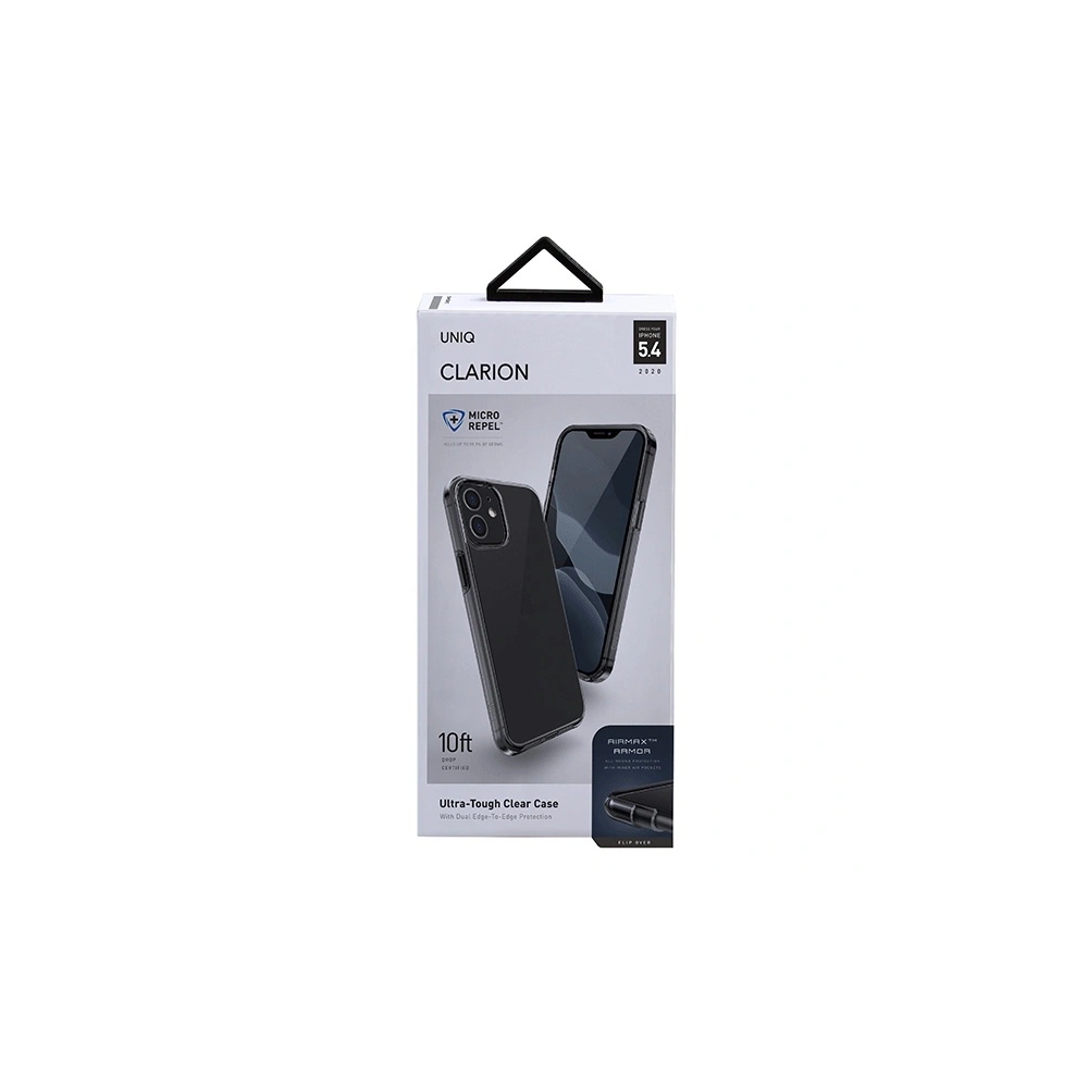 Hurtownia GSM - Etui UNIQ Clarion Apple iPhone 12 mini czarny/vapour smoke Antimicrobial - UNIQ296BLK - {ean13} - Hurt