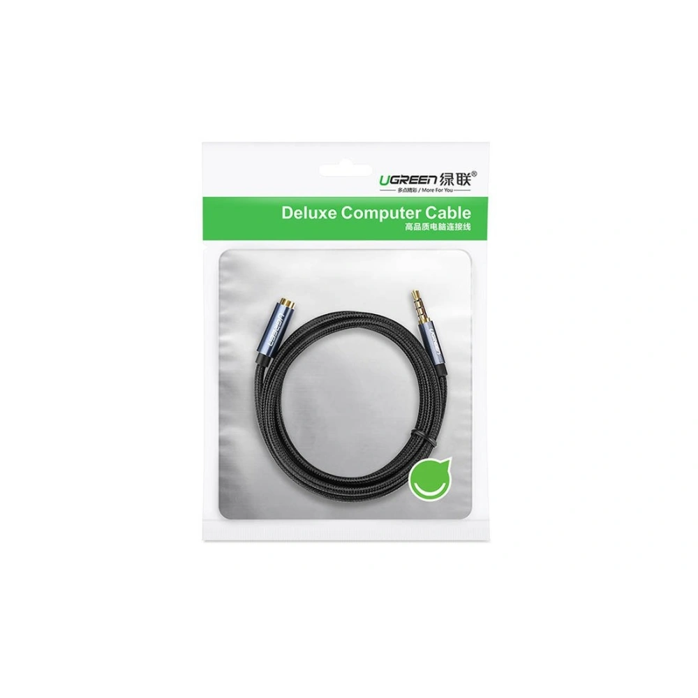 Hurtownia GSM - UGREEN AV118 Przedłużacz audio AUX jack 3,5 mm, 1.5m (czarny) - UGR583BLK - {ean13} - Hurt