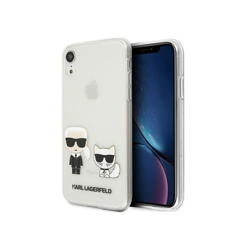 Karl Lagerfeld Distributor - 3700740494158 - KLD430CL - Karl Lagerfeld KLHCI61CKTR Apple iPhone XR hardcase Transparent Karl & Choupette - B2B homescreen