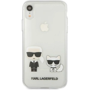 Wholesale Karl Lagerfeld KLHCI61CKTR Apple iPhone XR hardcase Transparent Karl & Choupette - KLD430CL - {ean13} - Hurt