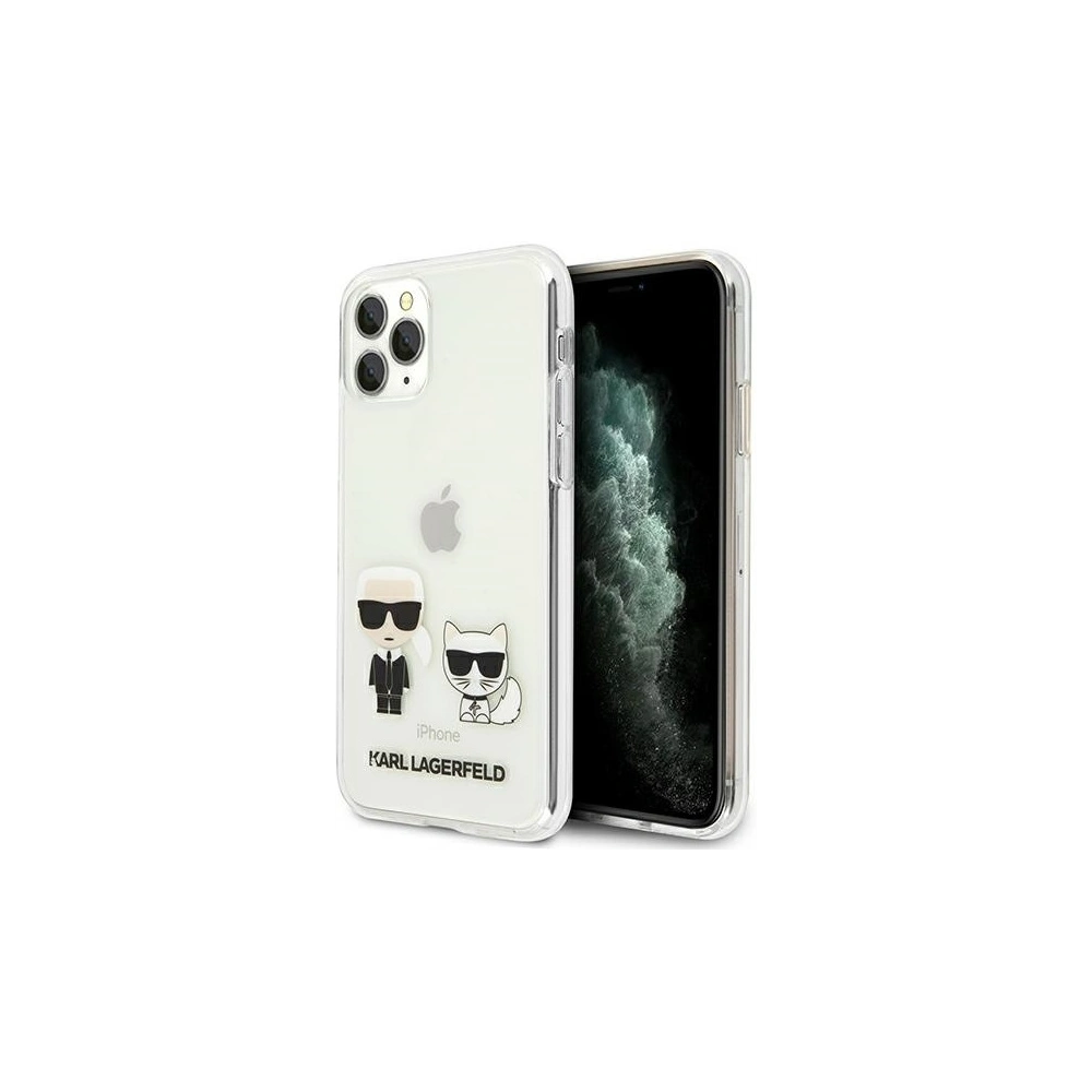 Wholesale Karl Lagerfeld KLHCN58CKTR Apple iPhone 11 Pro hardcase Transparent Karl & Choupette - KLD433CL - {ean13} - Hurt