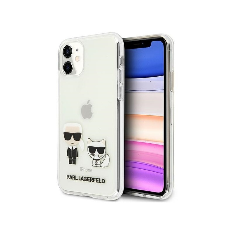 Karl Lagerfeld Distributor - 3700740494202 - KLD434CL - Karl Lagerfeld KLHCN61CKTR Apple iPhone 11 hardcase Transparent Karl & Choupette - B2B homescreen