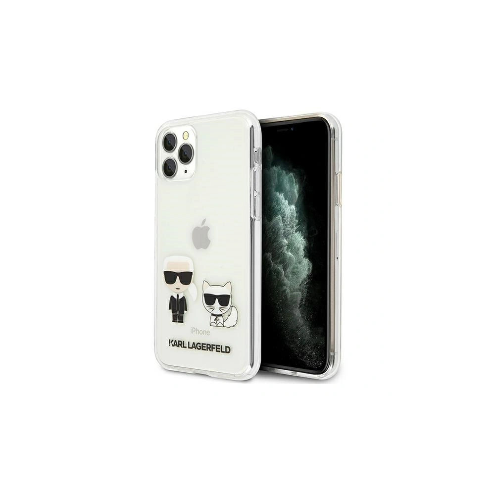 Hurtownia GSM - Etui Karl Lagerfeld KLHCN65CKTR Apple iPhone 11 Pro Max hardcase Transparent Karl & Choupette - KLD436CL - {ean13} - Hurt