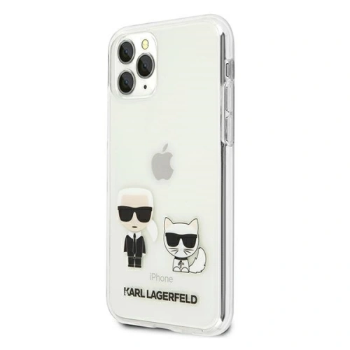 Etui Karl Lagerfeld KLHCN65CKTR Apple iPhone 11 Pro Max hardcase Transparent Karl & Choupette