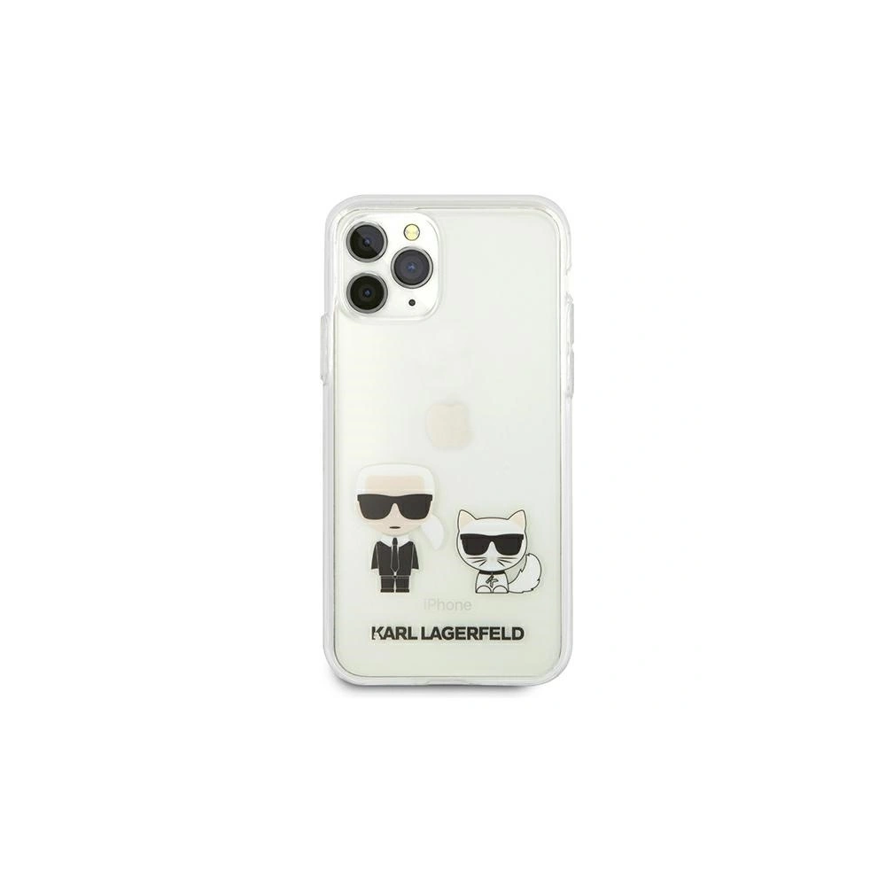 Hurtownia GSM - Etui Karl Lagerfeld KLHCN65CKTR Apple iPhone 11 Pro Max hardcase Transparent Karl & Choupette - KLD436CL - {ean13} - Hurt