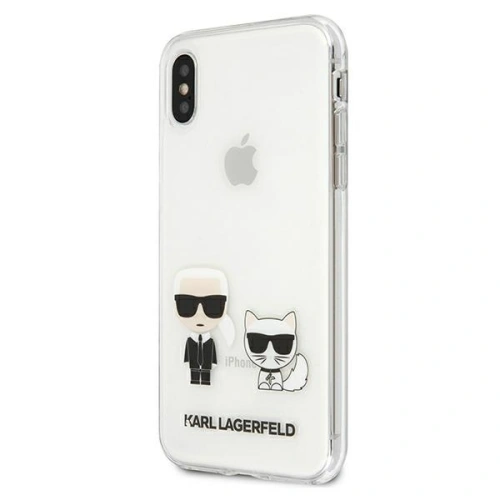 Etui Karl Lagerfeld KLHCPXCKTR Apple iPhone X/XS hardcase Transparent Karl & Choupette