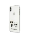 Wholesale Karl Lagerfeld KLHCPXCKTR Apple iPhone X/XS hardcase Transparent Karl & Choupette - KLD437CL - {ean13} - Hurt