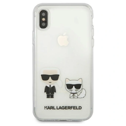 Etui Karl Lagerfeld KLHCPXCKTR Apple iPhone X/XS hardcase Transparent Karl & Choupette