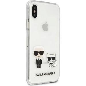 Hurtownia GSM - Etui Karl Lagerfeld KLHCPXCKTR Apple iPhone X/XS Hardcase Transparent Karl & Choupette - KLD437CL - {ean13} - Hurt