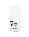 Wholesale Karl Lagerfeld KLHCPXCKTR Apple iPhone X/XS hardcase Transparent Karl & Choupette - KLD437CL - {ean13} - Hurt